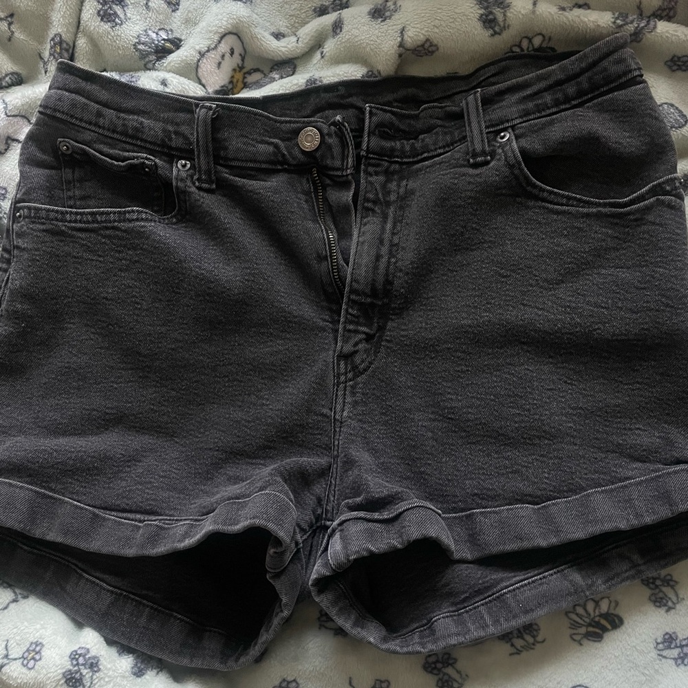 Women's Black Denim Shorts